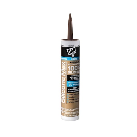 Dap 10.1 oz Silicone Max Sealant, Brown DA572514